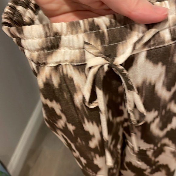 Silk tie front joggers - Picture 3 of 5